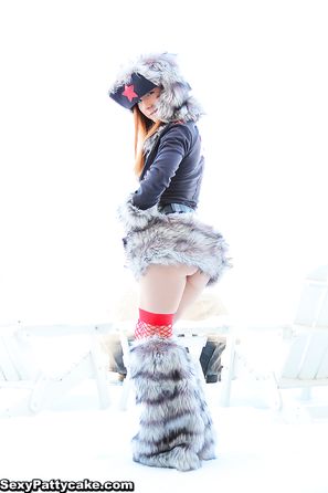 Sexy Pattycake Fuzzy Red Star