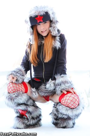 Sexy Pattycake Fuzzy Red Star