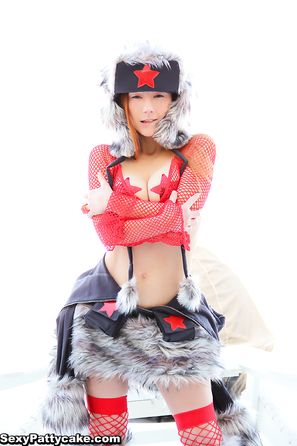 Sexy Pattycake Fuzzy Red Star