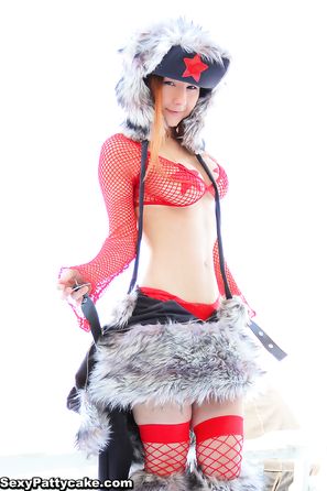 Sexy Pattycake Fuzzy Red Star