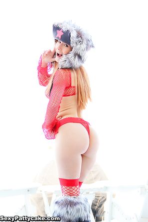 Sexy Pattycake Fuzzy Red Star