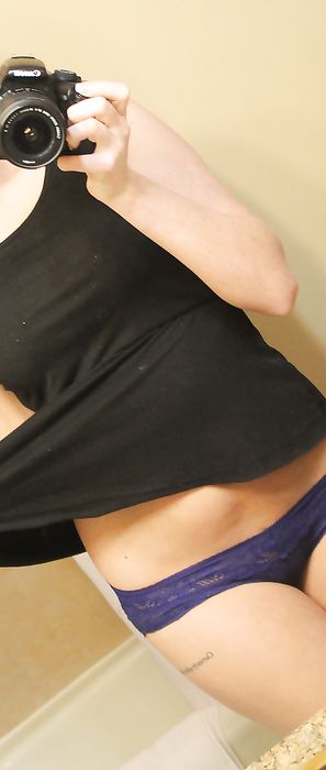 Freckles 18 Bathroom Selfies Lace Panties Masturbation