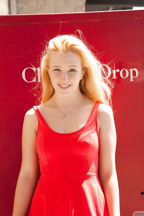 Samantha Rone Orange Dress Perky Tits Zishy