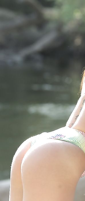 Kristin In The Grass Swimsuit Heaven