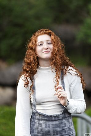 Corsen Gilroy Cute Redhead Flashes Lace Panties In Public Zishy