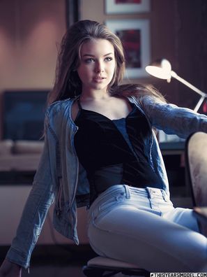 Lana Lea Naked Jeans This Years Model Black Bodysuit In The Sunlight