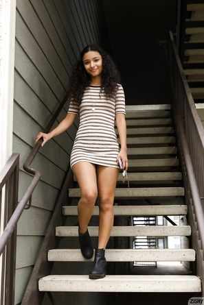 Renee Macias Vs Management Zishy Cute Girl Tight Dress Flashing Panties