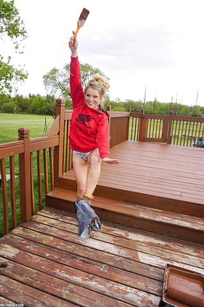 Meet Madden Deck Painting The Naughty Neighbor Goes Bottomless