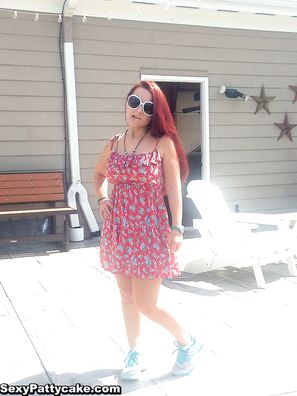 Sexy Pattycake Day At The Park Candids In A Tiny Dress