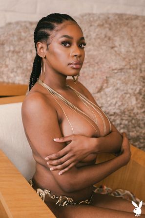 Nyla Womens Intuition Playboy Busty Ebony Beauty With Hairy Pussy