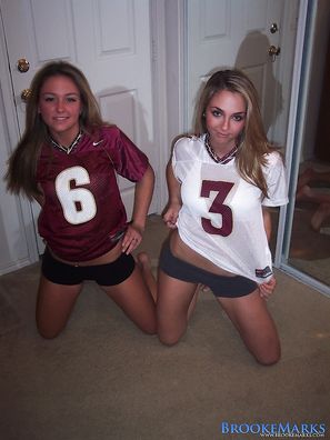 Brooke Marks Naked Football Party Fun