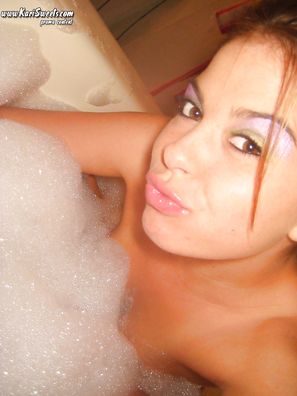 Kari Sweets Candid Bubble Bath