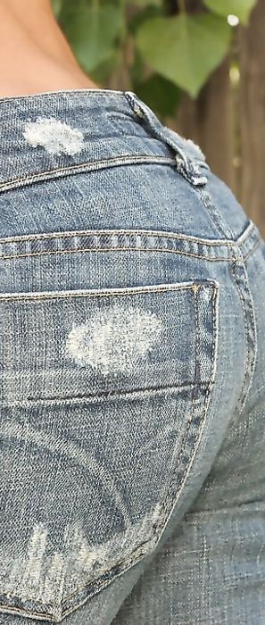 Kari Sweets Topless Cowgirl In Shorts