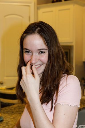 Hazel Moore Museum Of Natural History Zishy Cute Tank Top and Purple Panties Pale Skin