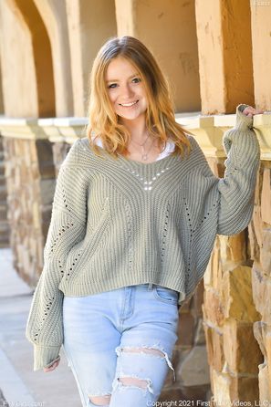 Elana FTV Girls Teasing In Fall Colors Petite Redhead Flashes Her Boobs And Pussy